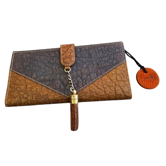 Myra Bag Handbags - Myra Bag Handmade Thimper Wallet Cowhide Leather